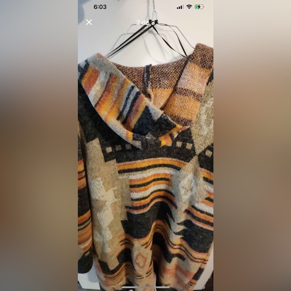 Joseph A Multicolor Patterned Cape - image 2